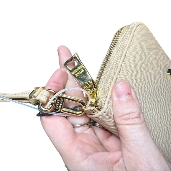 Steve Madden Tan Small Zia Wallet NWT Beige Cream Neutral - Picture 3 of 8